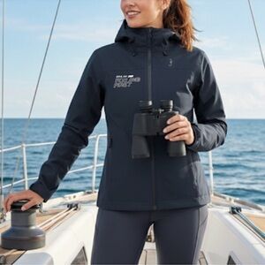 NWT MUSTANG SURVIVAL Performance Jacket Torrens Black Hooded Thermal Women’s S